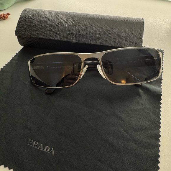 Prada Glossy Black Designer Sunglasses